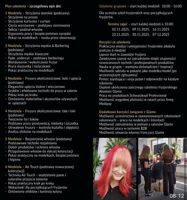 Fryzjer Fryzjerka Barber Barbering Kurs Szkolenie