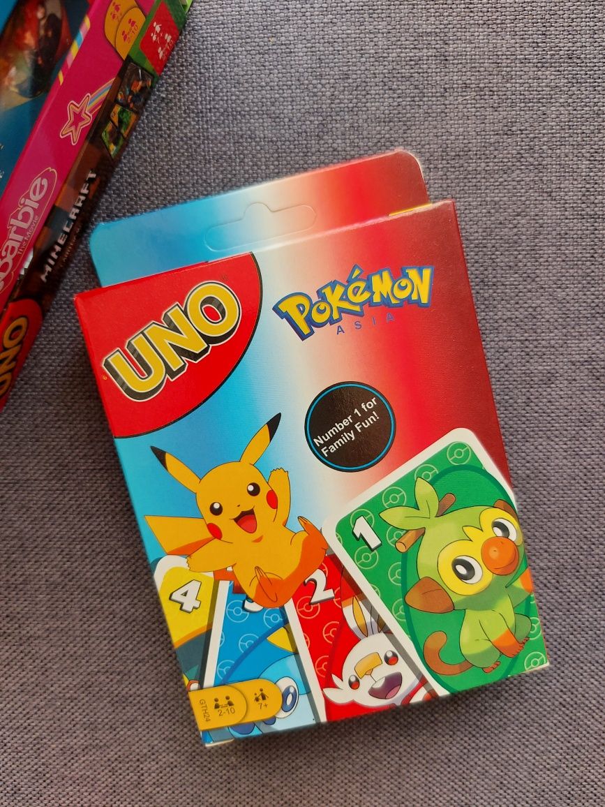 UNO Pokemon Karty do gry Gra Karciana 112 kart Nowe