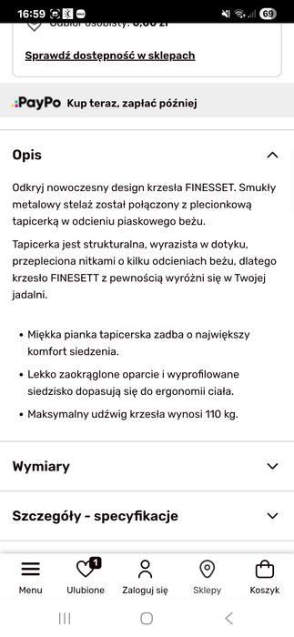 NOWE Krzesła FINESSET Agata Meble