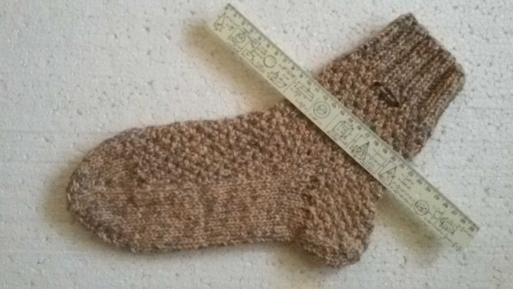 Теплі в'язані чоловічі шкарпетки 27 розмiру