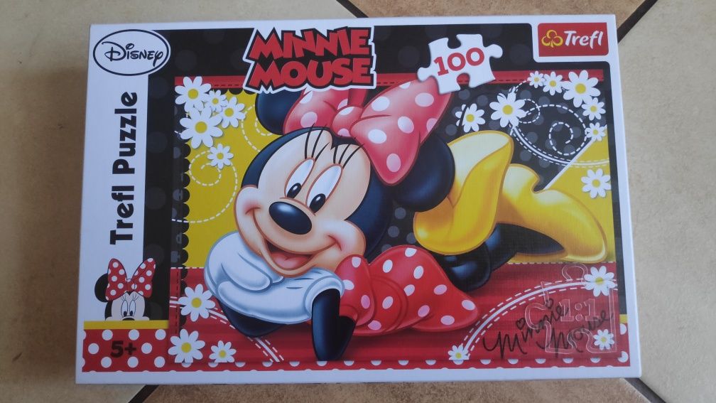 Puzzle myszka Minnie Mouse, 100 el.