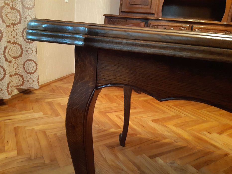 Jadalnia – stół + 6 krzeseł dębowych - klasyk.