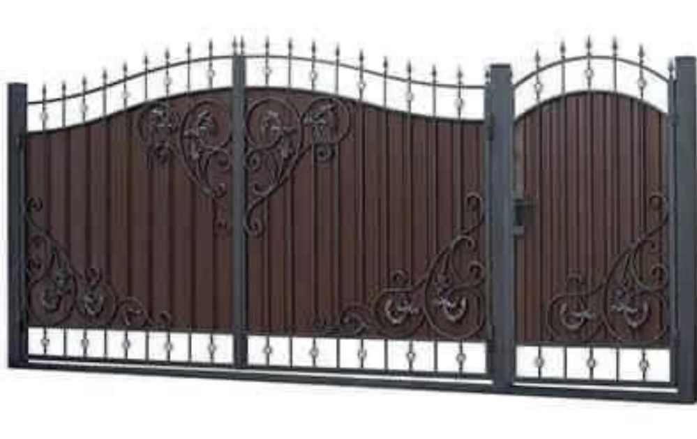 Ворота калитки паркани навіс забор металопрокат арматура