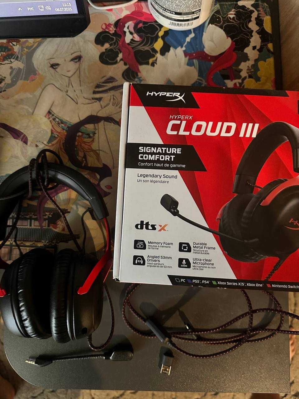 Навушники HyperX Cloud III Wireless Black-Red