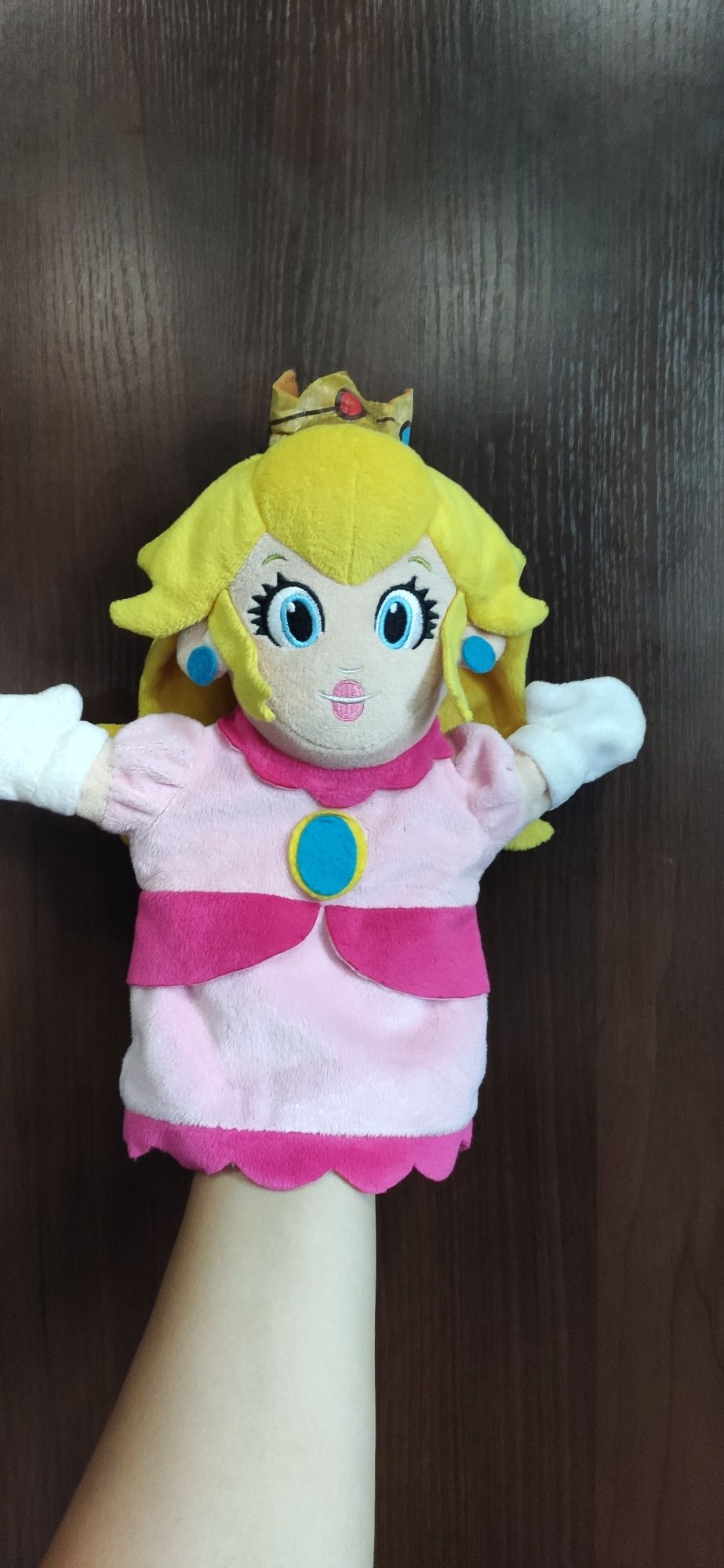 Игрушка  принцесса Пич на руку Super mario