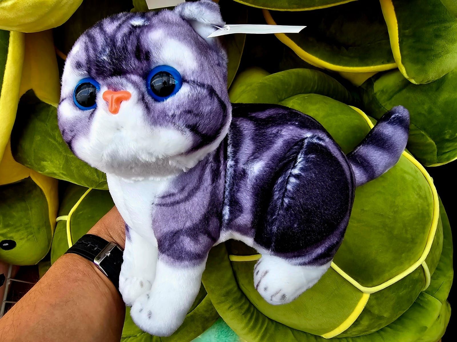 Ekstra pluszak maskotka dla dzieci szary Kotek nowy Kot