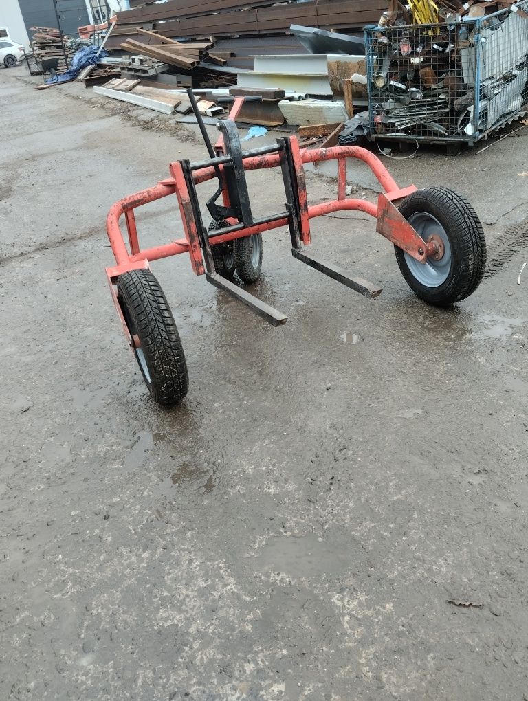 Wózek budowlany brukarski oryginalny jak nowy 1500 kg