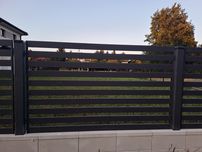 Przęsła, panel, ogrodzenie Lara polbram, szre 120x200