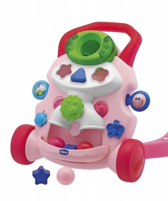CHICCO - Grający Pchacz INTERAKTYWNY, chodzik 24h