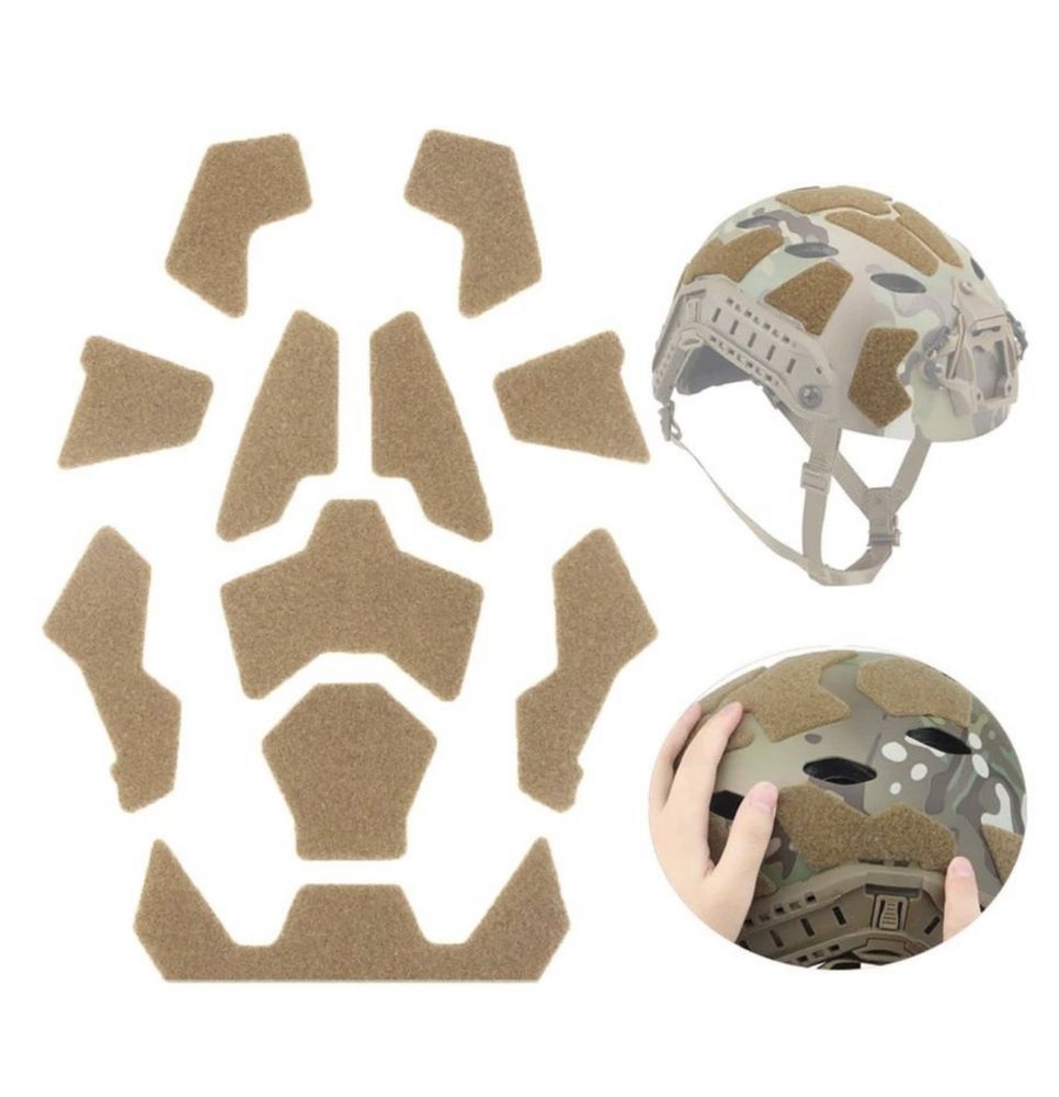 Велкро панели для шлема каски липучки