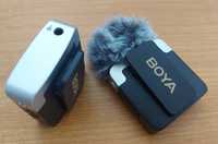 Microfone lapela sem fios Boya para video, vloggers