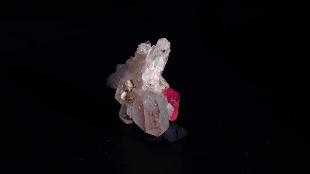 Turmalin Różowy Rubelit na Kwarcu | 8.2 gr | Minerał Kryształ Kamień