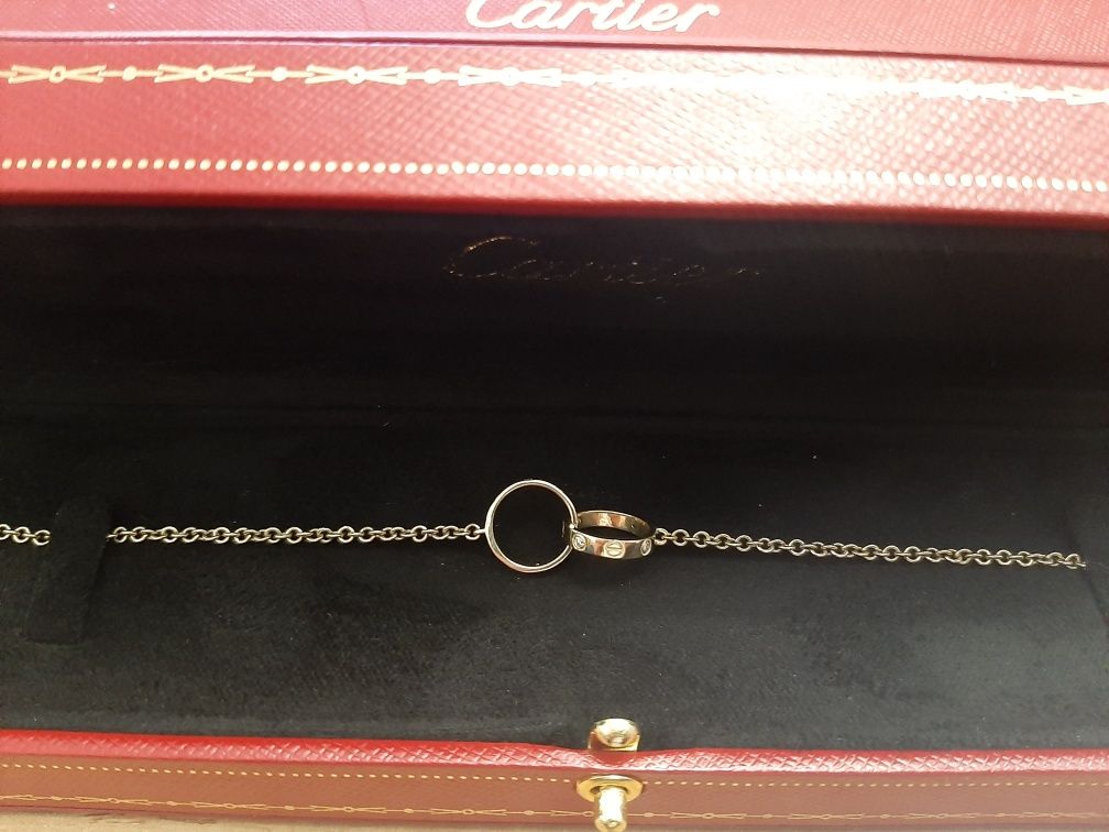 Золотой браслет с бриллиантами. Cartier.