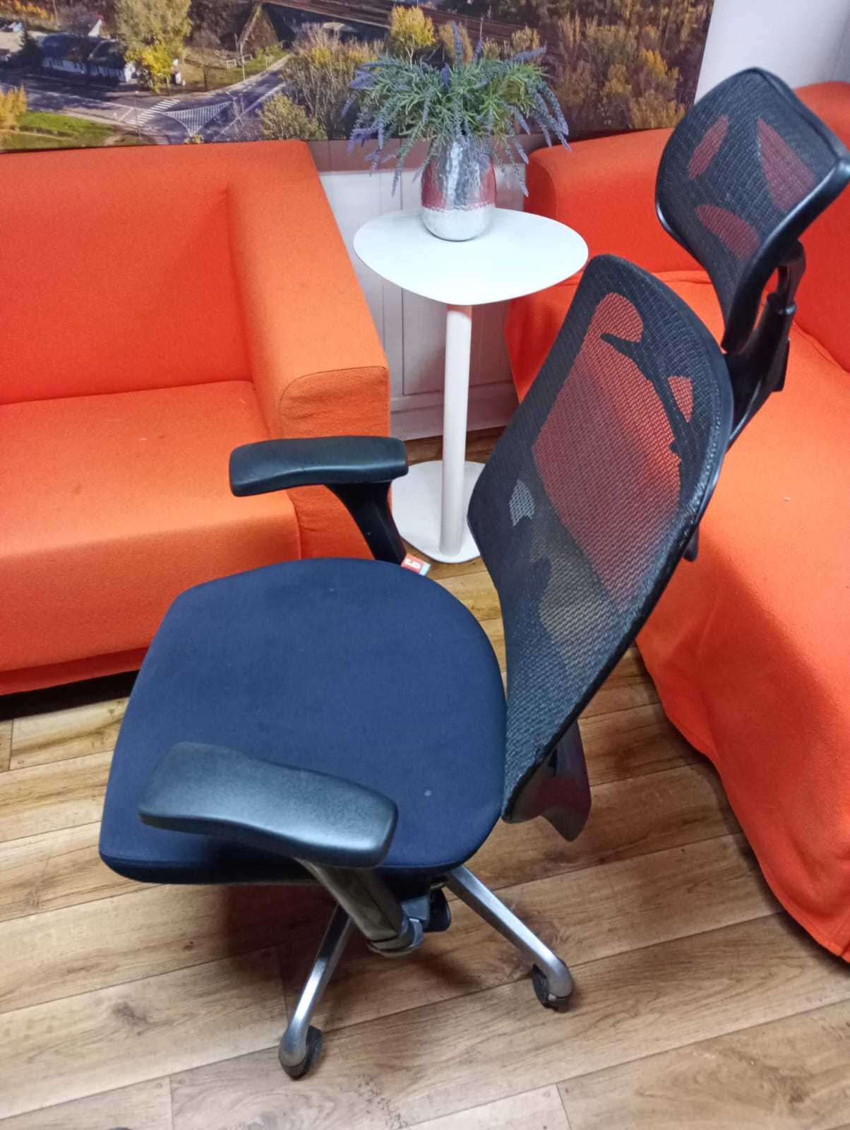 Fotel krzesło ergonomiczne z zagłówkiem GROSPOL fotele krzesła biurowe