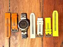 Garmin Fenix 6X SOLAR Titanium
+ Pulseiras originais