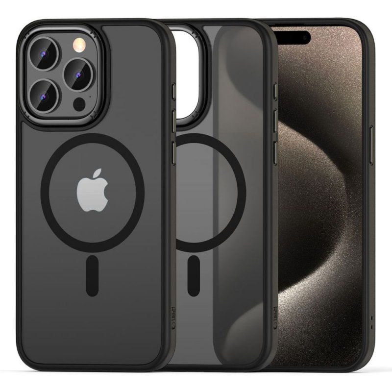 Etui Tech-Protect Magmat ”2” Magsafe Iphone 15 Pro Max Matte Black