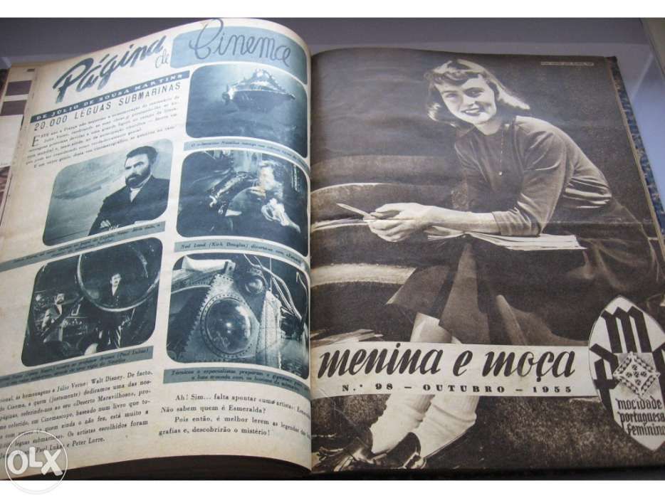 Revista Menina e Moça 1955 - Mocidade Portuguesa Feminina
