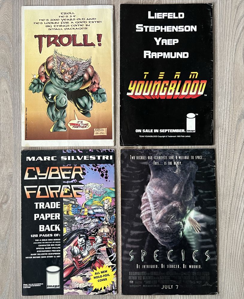 Stare komiksy z lat 90. Cyber Force, Star Trek, Supreme