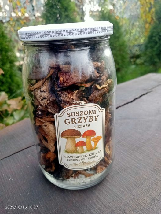 Suszone Grzyby w słoju około 100gram