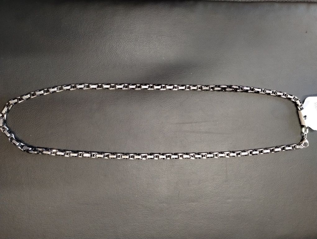 Łancuszek, splot królweski 70 cm, 5mm