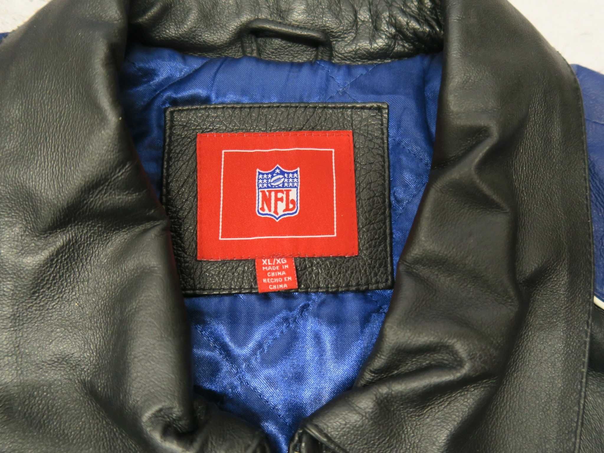 NFL Super Bowl 2006 bomberka vintage kurtka skórzana XL