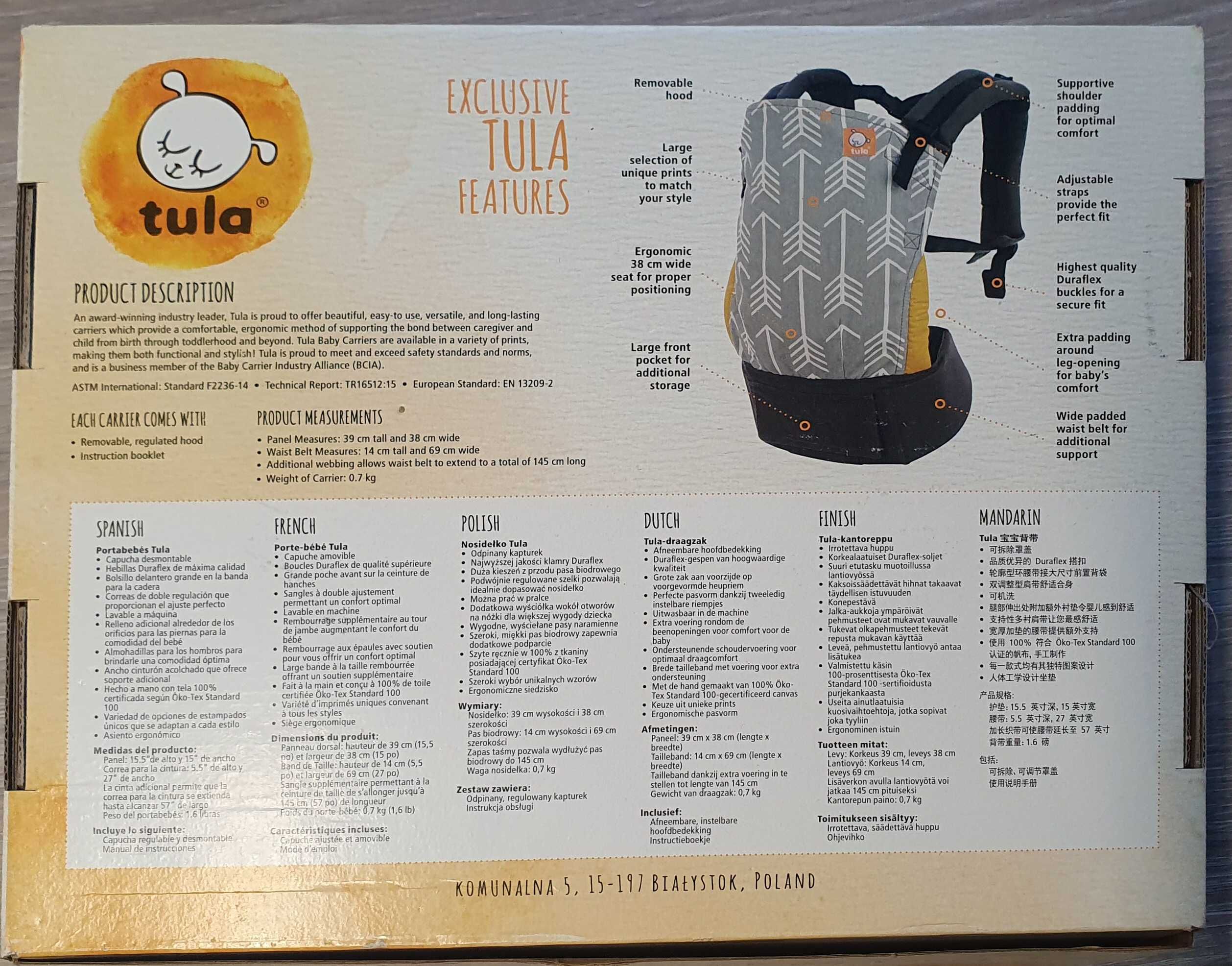 Nosidełko ergonomiczne TULA Baby Carrier FABLE