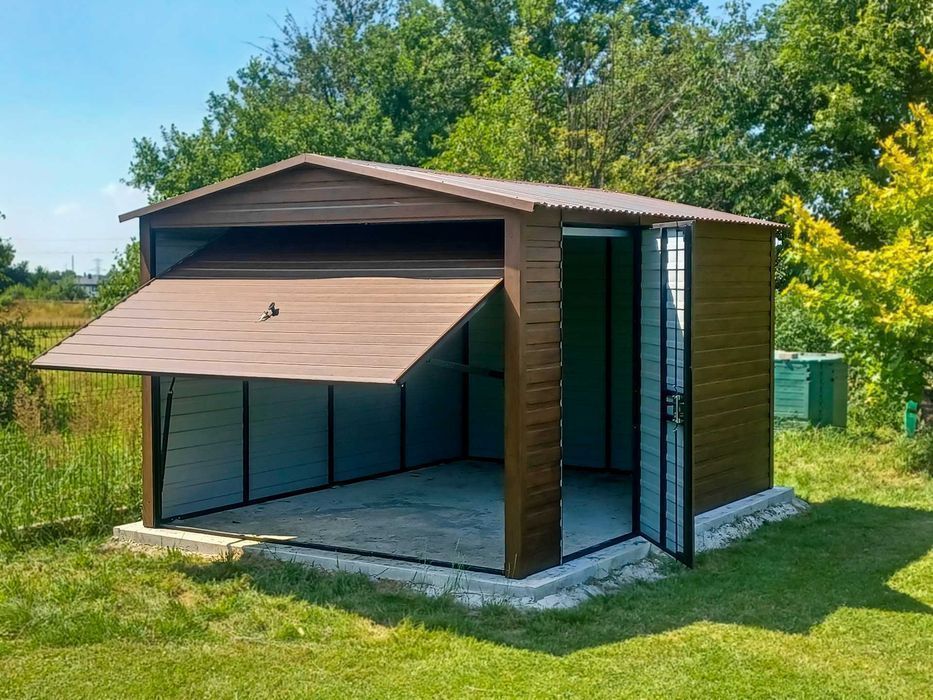 Garaże blaszane Garaż Ocynk Profil zamknięty Producent | Każdy wymiar