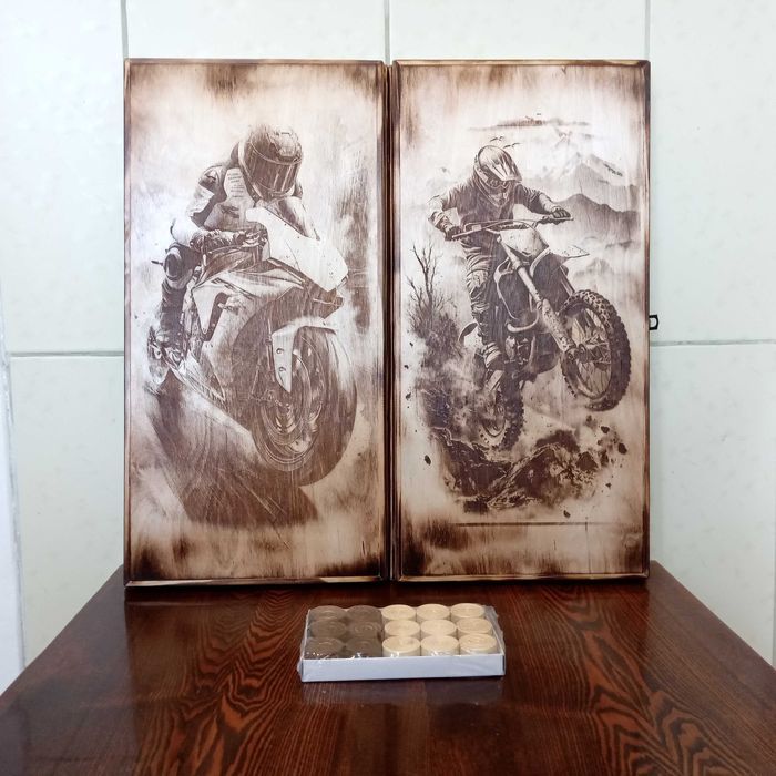 Нарды для подарка. 50х25х5 см.