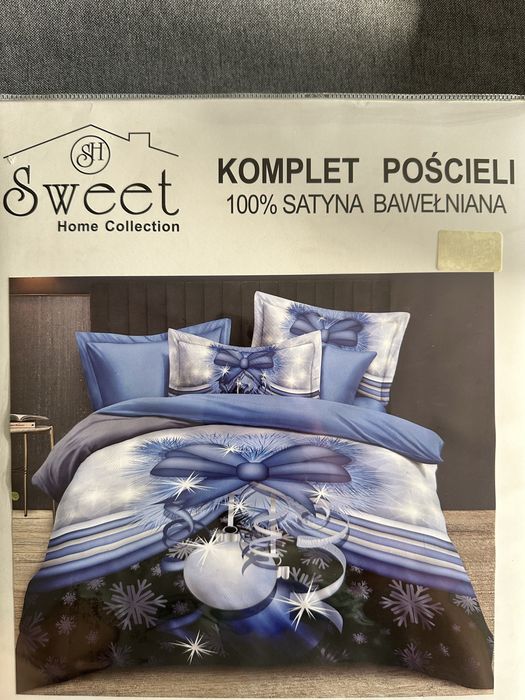 Pościel z bawełny satynowej komplet 3-częściowy