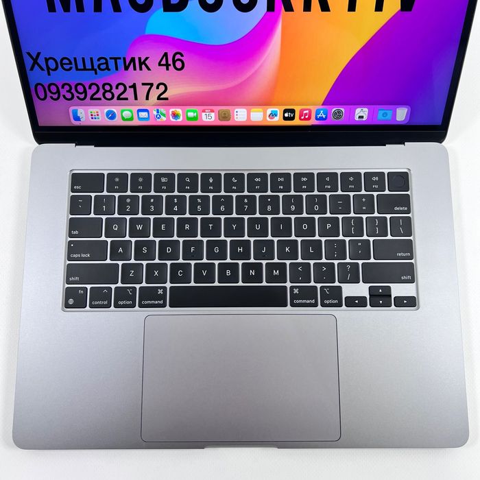 MacBook Air 15 2023 M2 8GB RAM 512GB SSD Space Gray ГАРАНТІЯ МАГАЗИН