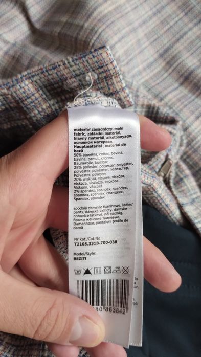 Spodnie tkaninowe Tatuum 38 do kostek z metką