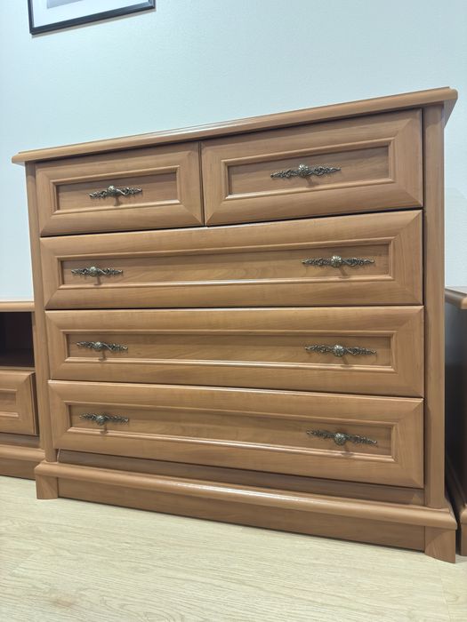 Komoda, szafki nocne KENT Black Red White