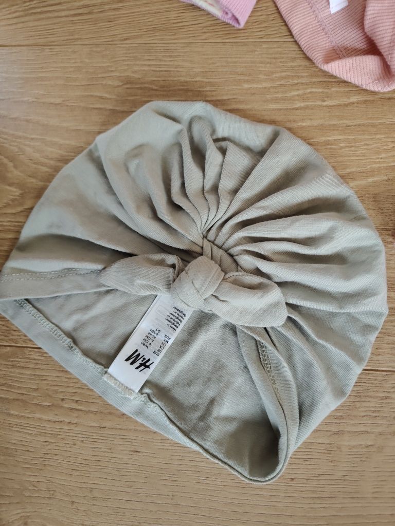 Turban dla dziecka h&m 74/80  khaki oliwkowe