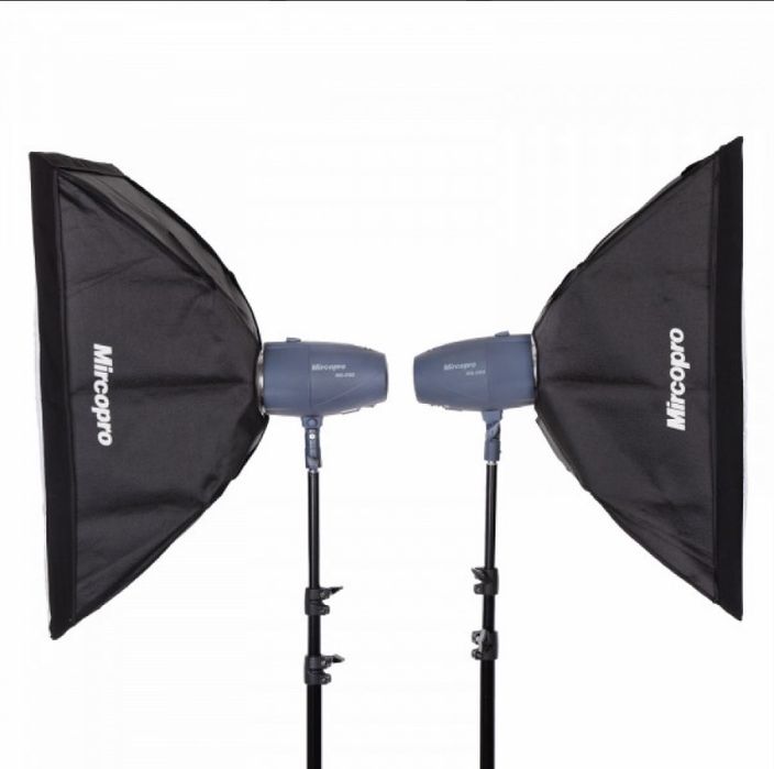Спалах Mircopro MQ-200s 2 софтбокси
