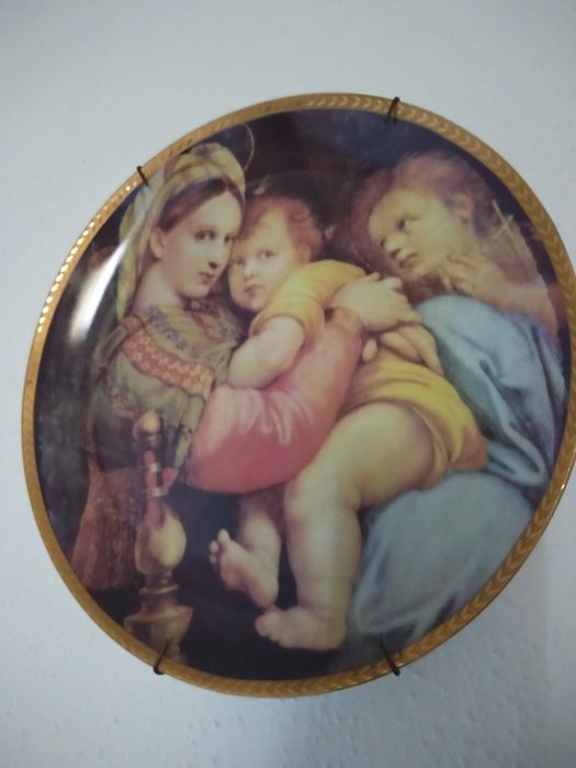 Prato "Madona da Cadeira coleção limitada