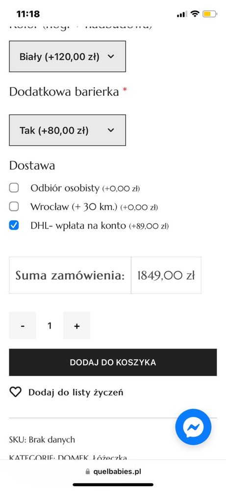 Aurora lozeczko domek dzieciece