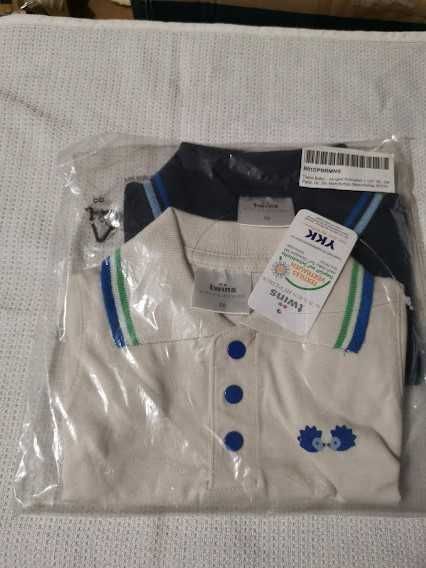 Koszulka polo dla chłopca Twins Baby Oeko-tex 2szt rozmiar 50