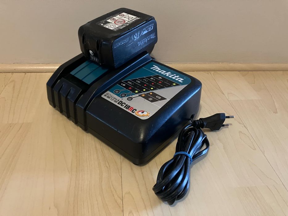 Szybka ładowarka Makita DC18RC Li-Ion 7,2-18V i Bateria BL1850B 5.0Ah