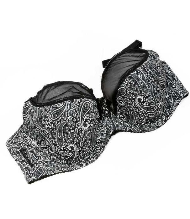 Biustonosz Lanny Mode model 12781, 80D, czarno-biały