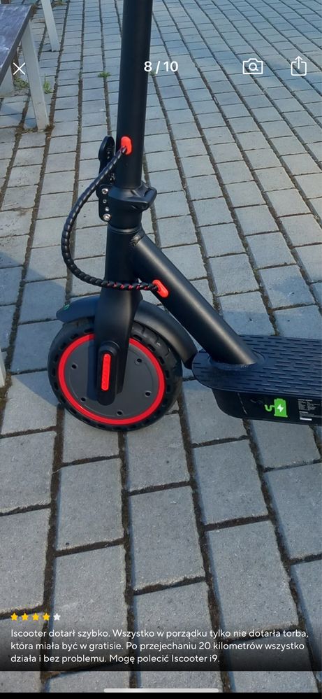 Hulajnoga iScooter i9 PRO jak nowa xiaomi 30 km/h 350W