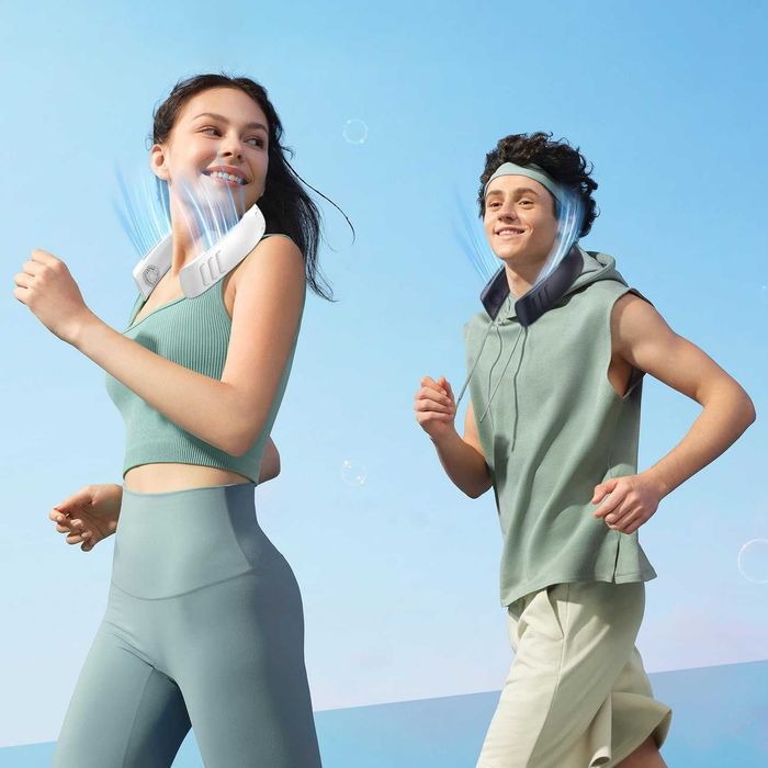 Wentylator na szyję OLV, akumulator 6000 mAh, 18 godzin