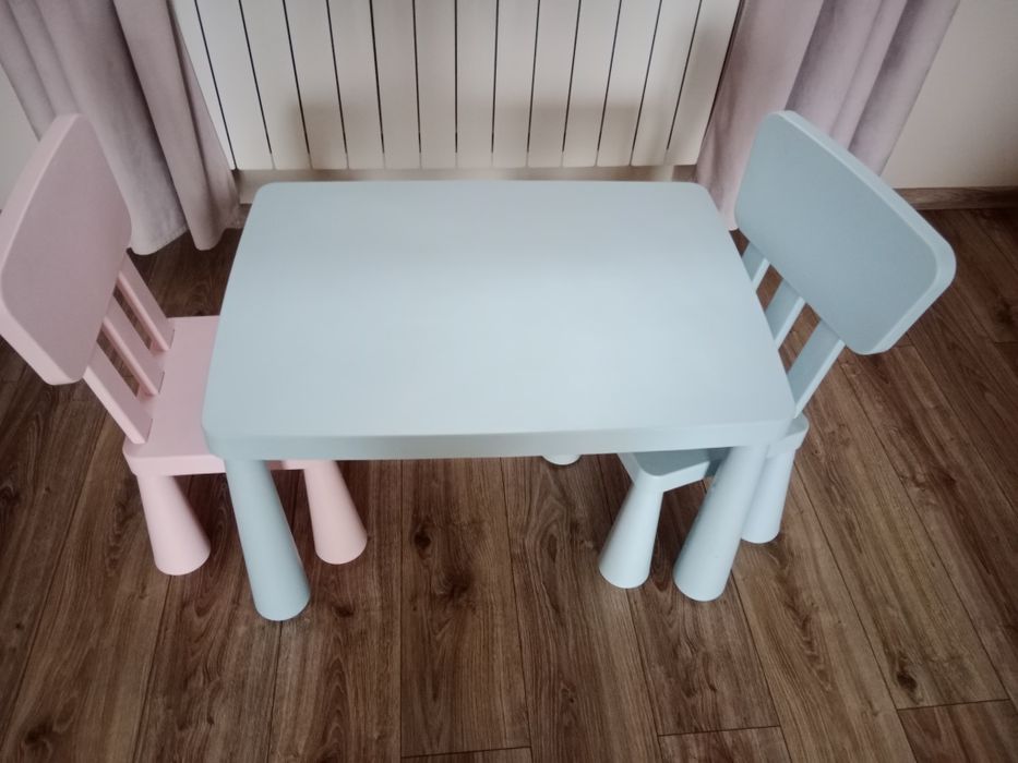 Stolik i krzesła Ikea mamut