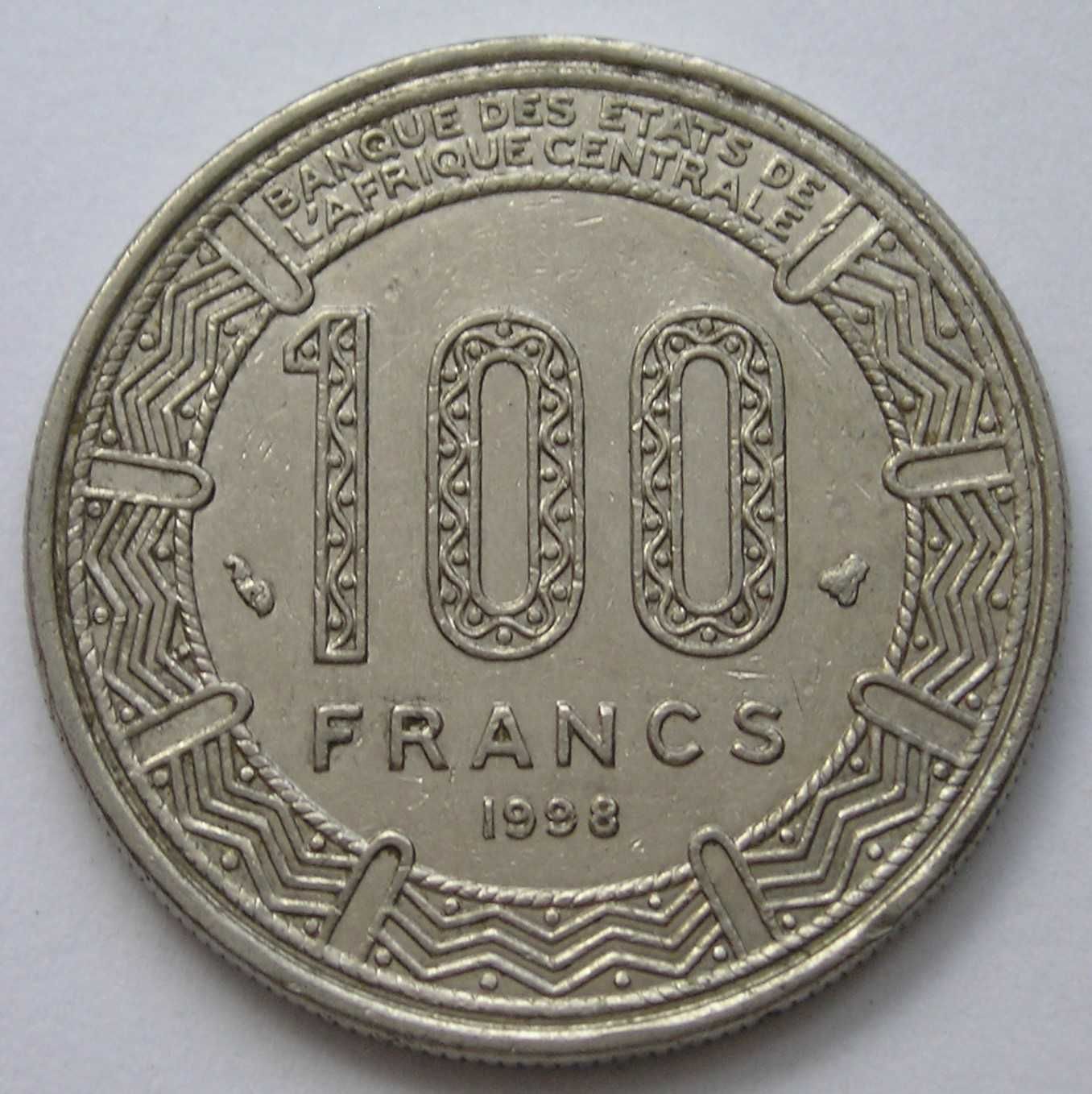 Afryka Centralna 100 franków 1998