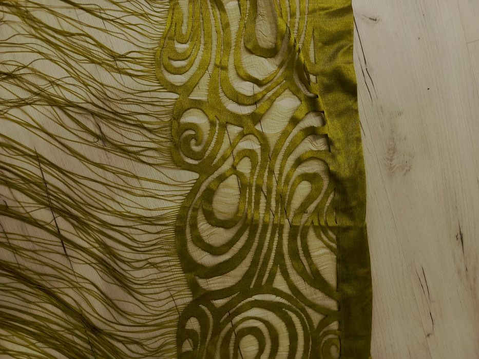 Firany  oliwkowa zieleń