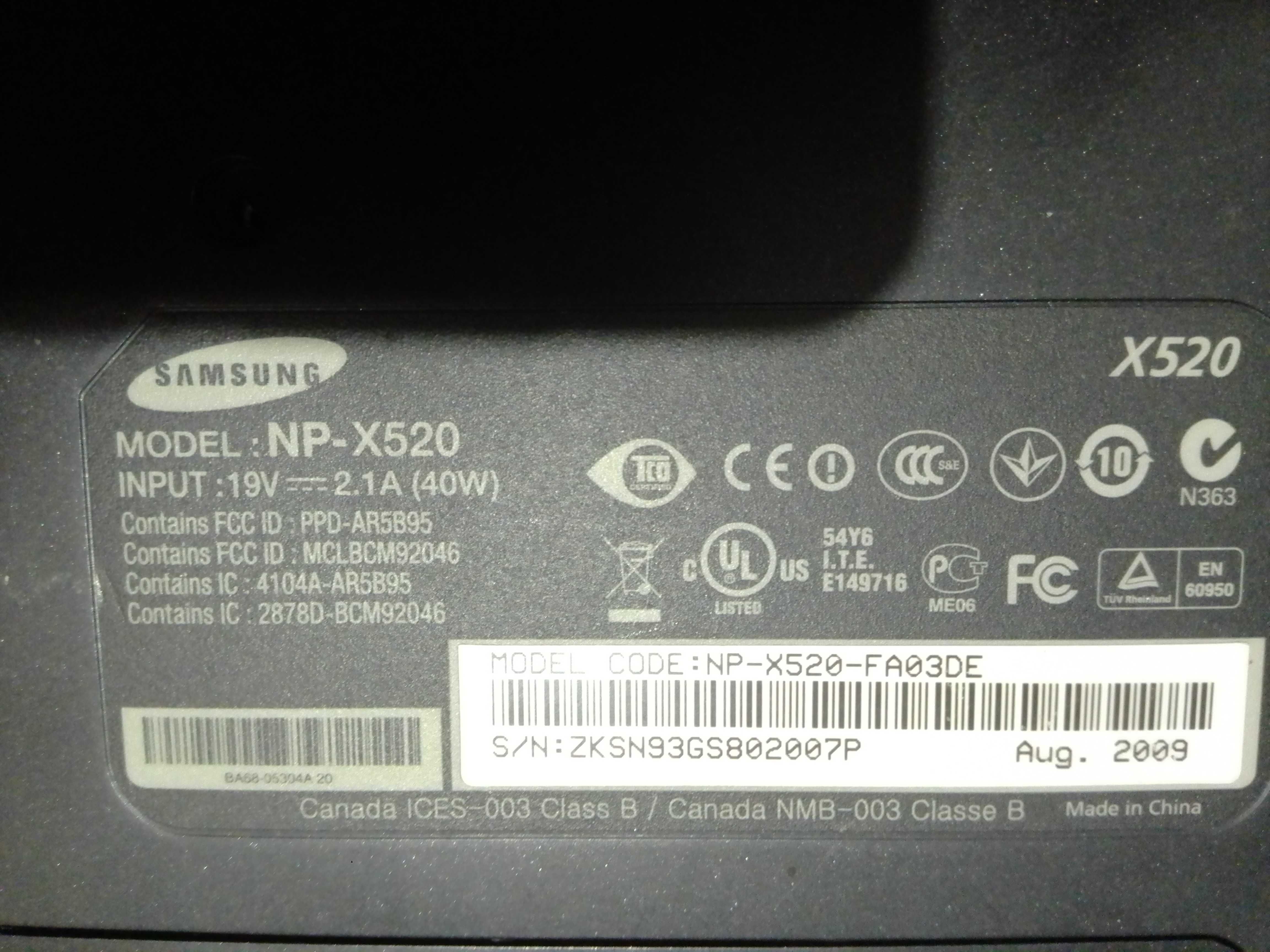 Продам ноутбук SAMSUNG робочий.