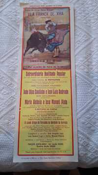 Cartaz panfleto corrida de toiros tourada tauromaquia 1964