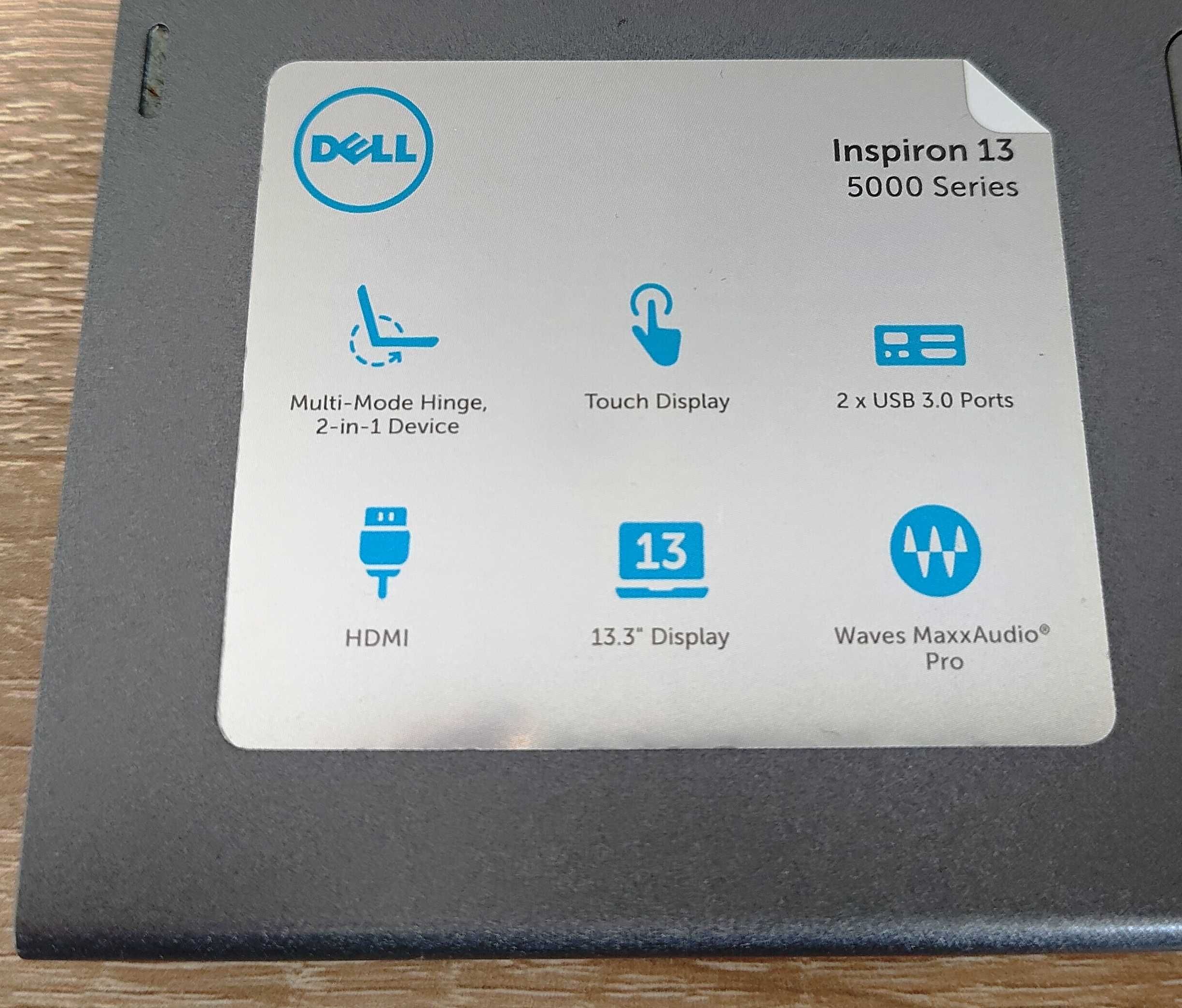 Laptop Dell Inspiron 13" 5368 2-in-1 dotykowy ekran z opcją tabletu