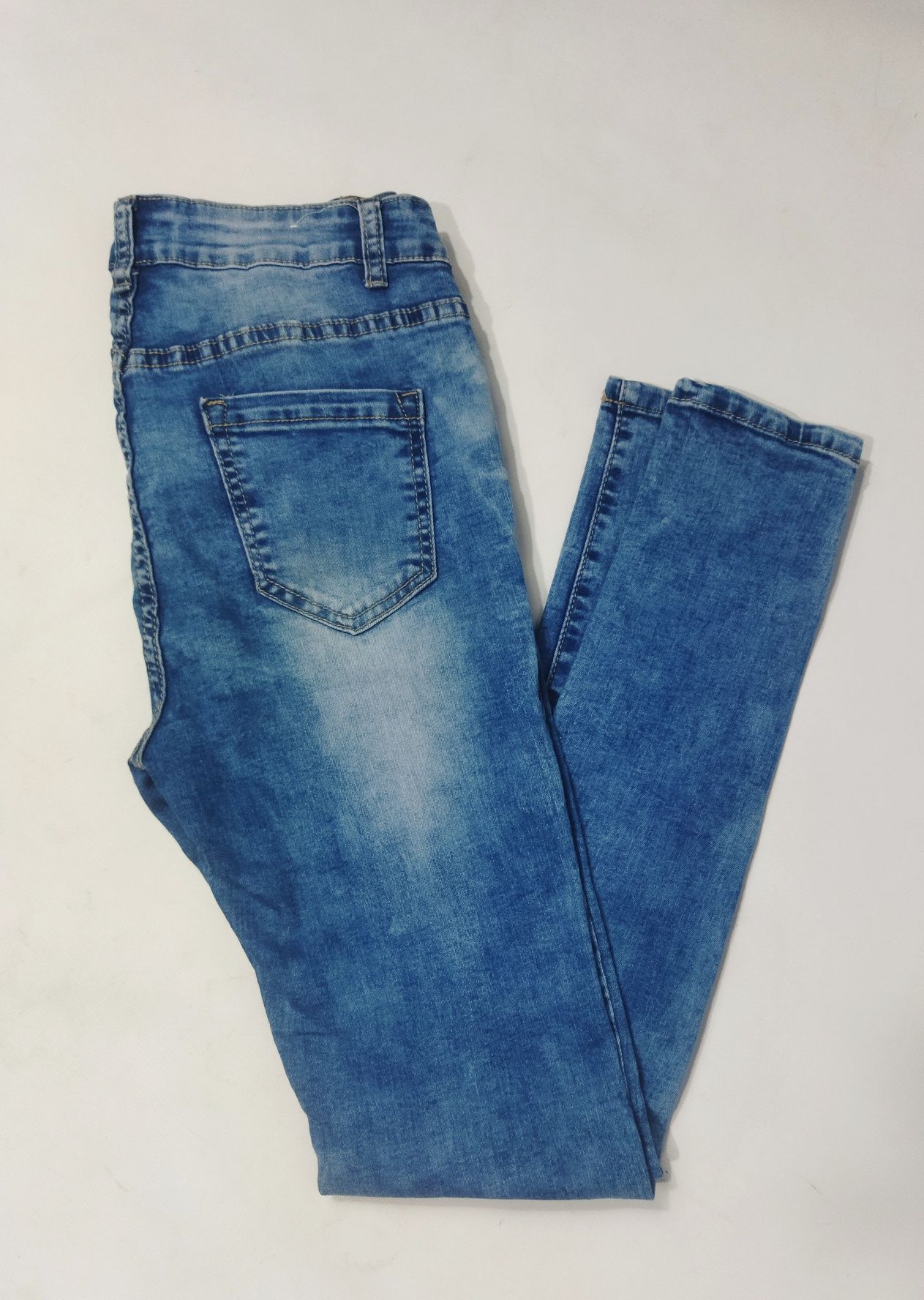 Skinny jeans, rozmiar M, 67% bawełna, wymiary w opisie