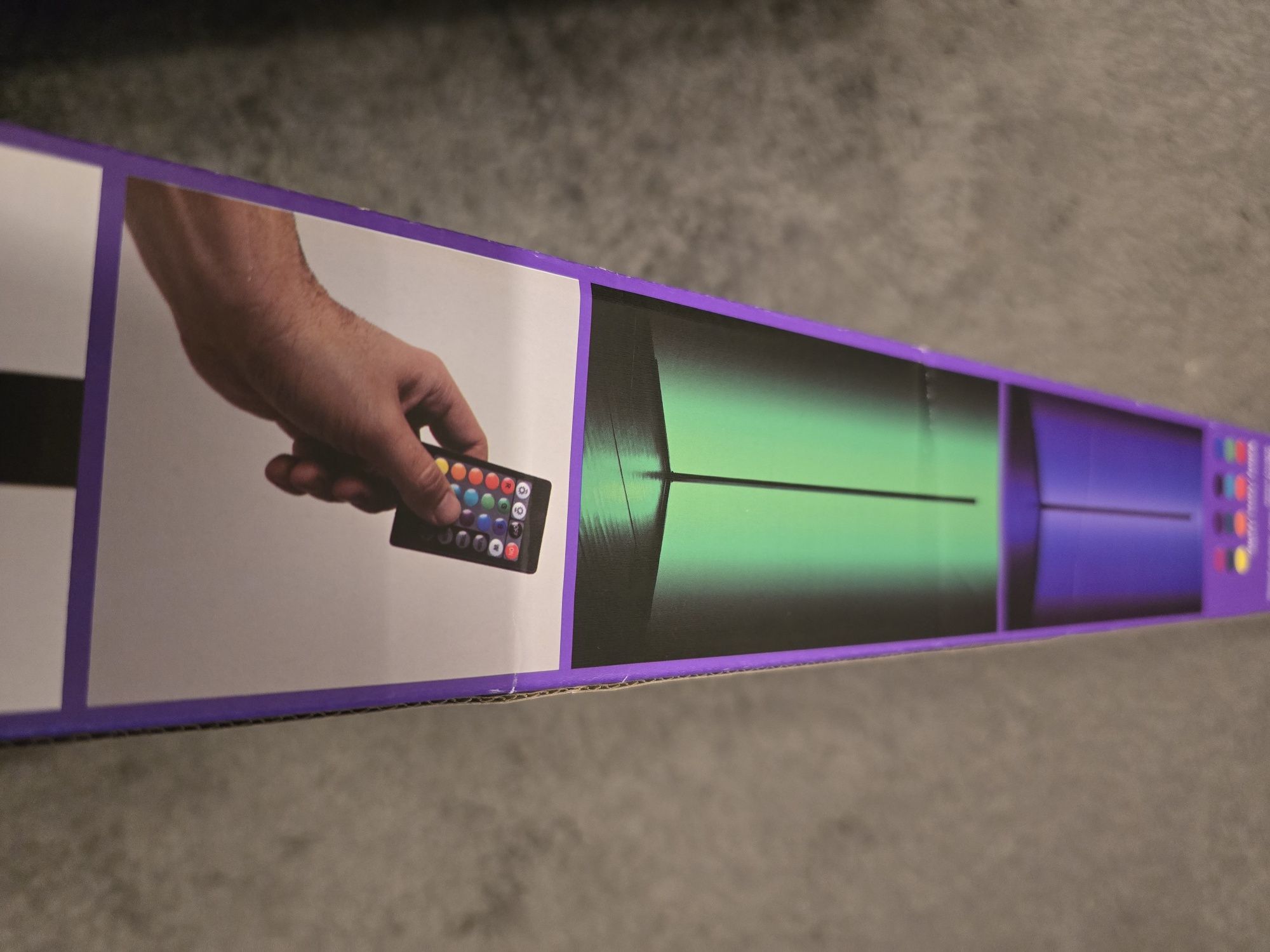 Narożna Listwa lampa podłogowa RGB z pilotem