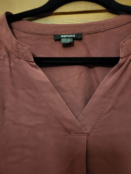 Bordowa bluzka esmara 44 długi rękaw